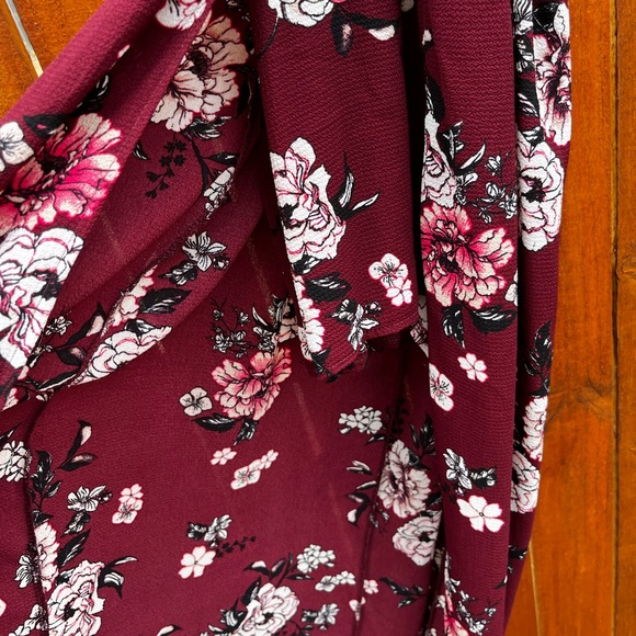 Floral Split Maxi Romper Shorts Dress - Picture 7 of 8